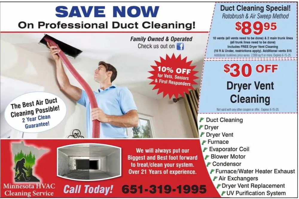 Slide of Minnesota HVAC Cleaning Service