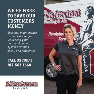 Minuteman Heating And Air Logo