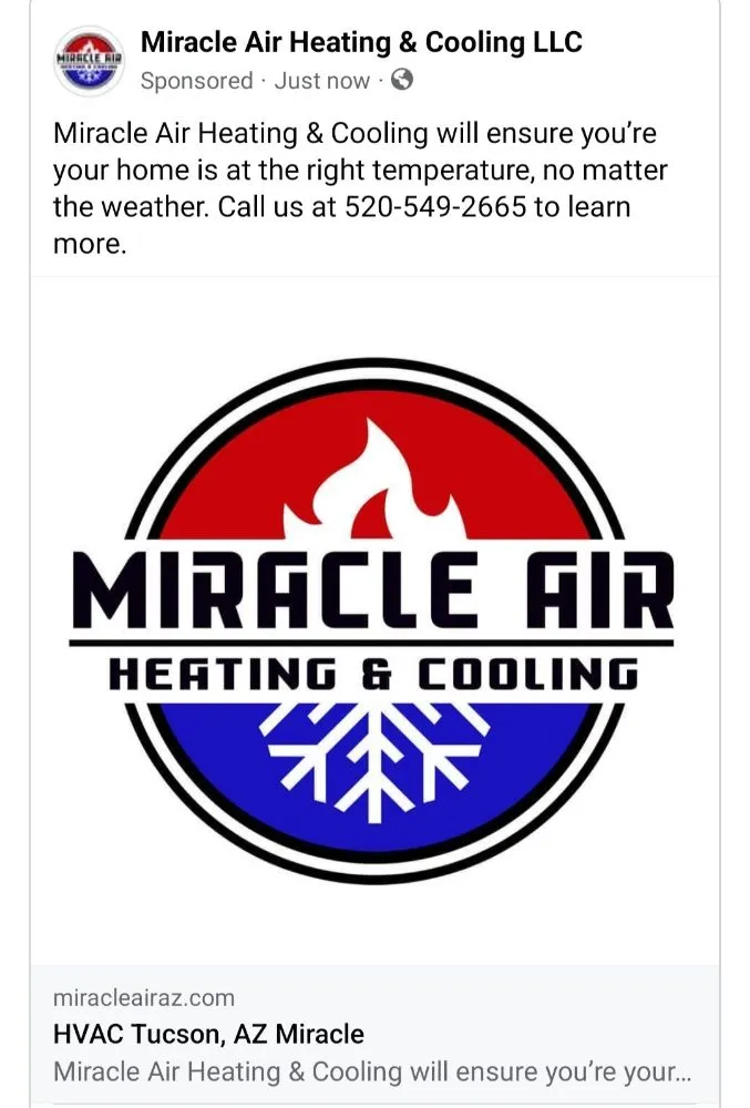 Slide of Miracle Air Heating & Cooling