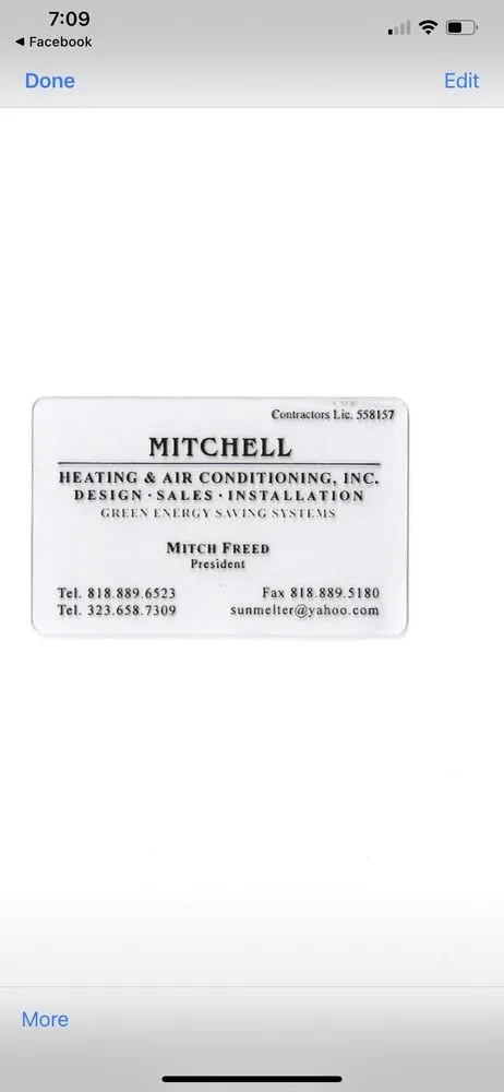 Slide of Mitchell Heating and Air Conditioning