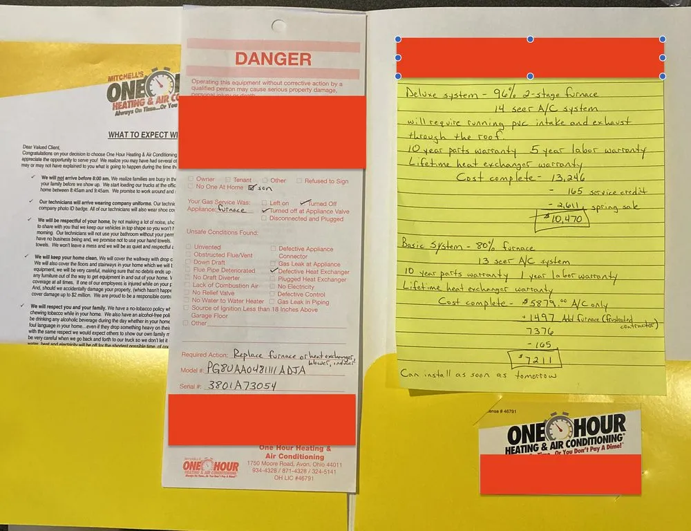 Slide of Mitchell's One Hour Heating & Air Conditioning of Cleveland