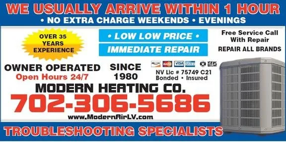 Slide of Modern Air Conditioning, Heating & Refrigeration