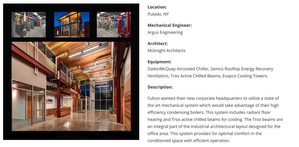 Slide of Modular Comfort Systems
