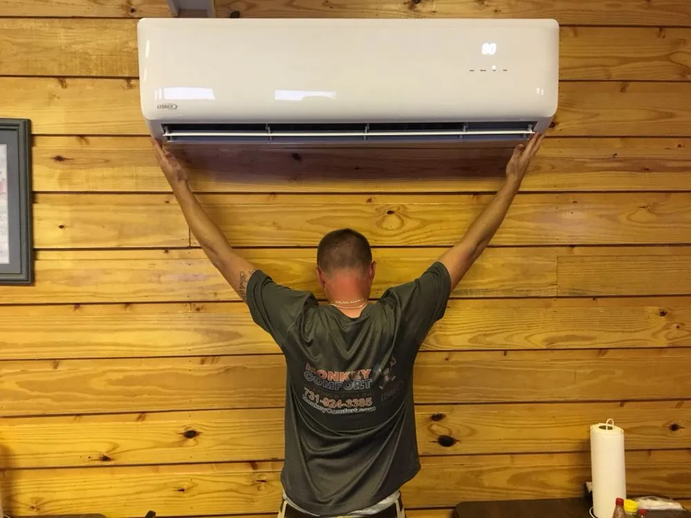 Professional AC installation for residential systems across Holladay, TN - Monkey Comfort Heating and Cooling