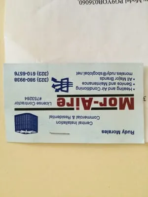 Mor-Aire Heating and Air Conditioning Logo