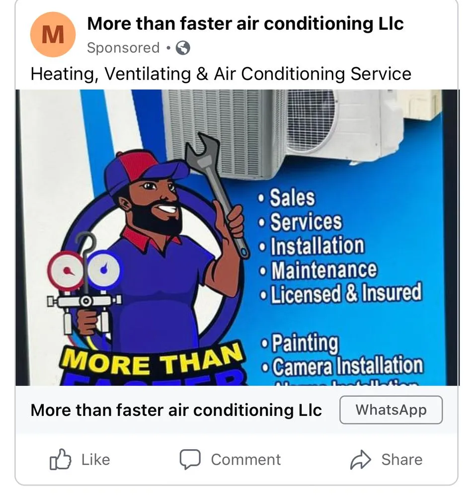 Slide of More than faster air conditioning