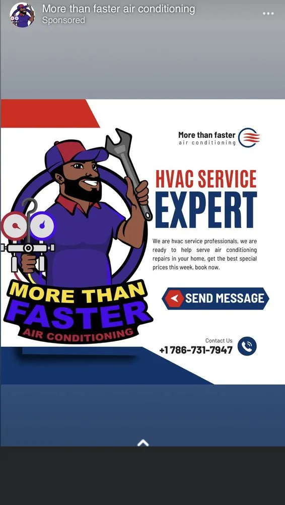 Slide of More than faster air conditioning