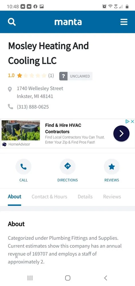 Slide of Mosley Heating and Air Conditioning