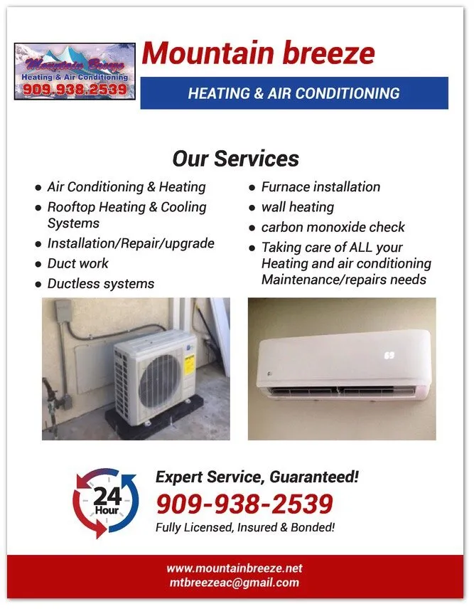 Slide of Mountain Breeze Heating & Air Conditioning