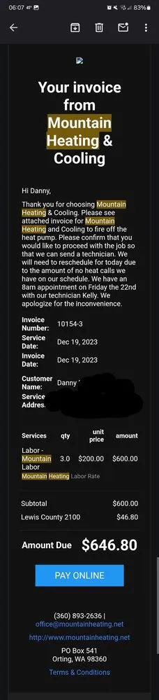 Slide of Mountain Heating & Cooling