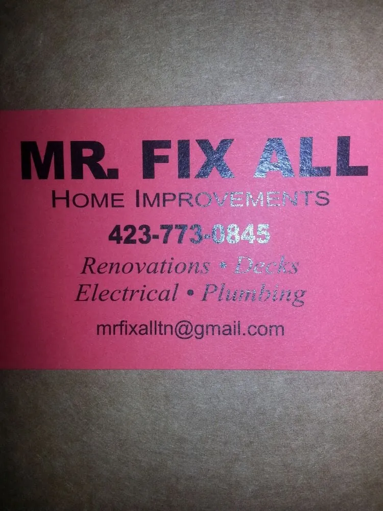 Slide of Mr Fix All