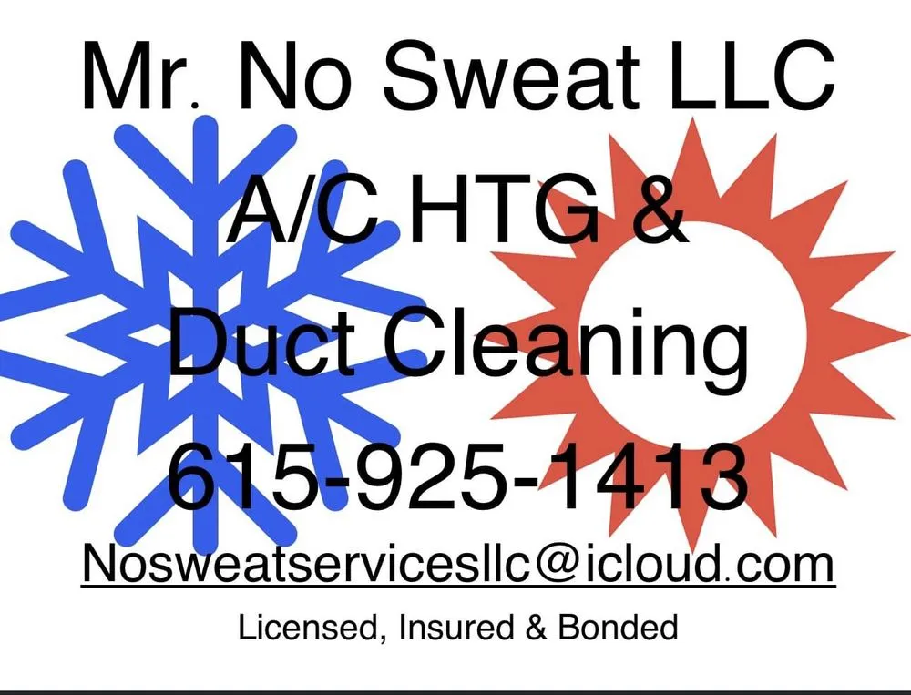 Certified heating and cooling service for fast service in Mt. Juliet, TN by Mr No Sweat