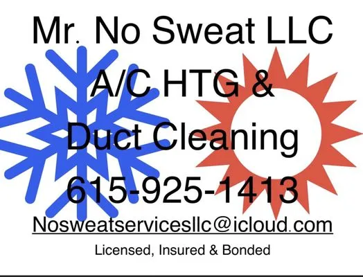 Mr No Sweat Logo