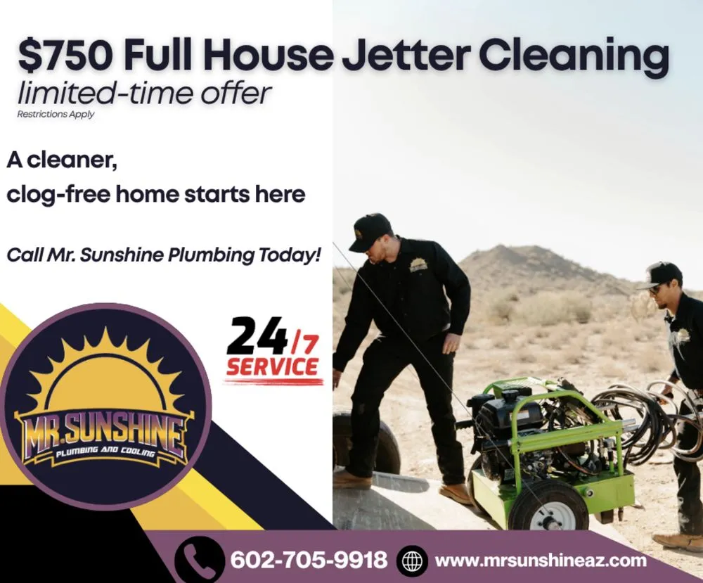Slide of Mr. Sunshine Plumbing and Cooling