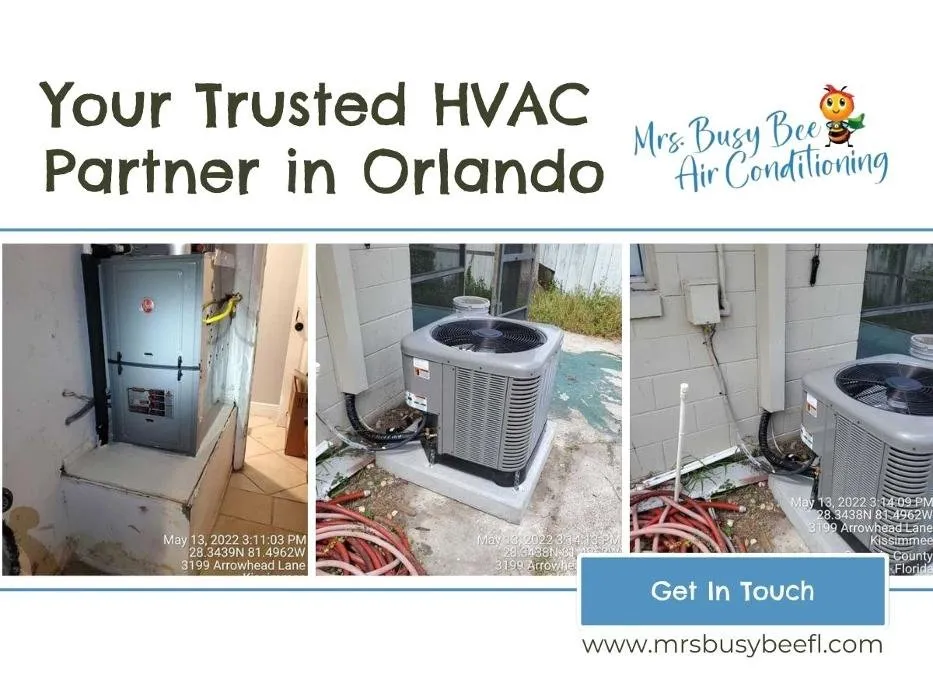Slide of Mrs Busy Bee Air Conditioning and Heating