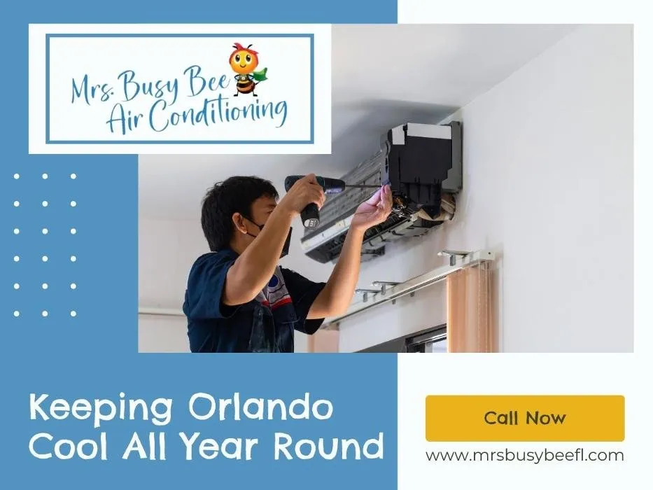 Slide of Mrs Busy Bee Air Conditioning and Heating