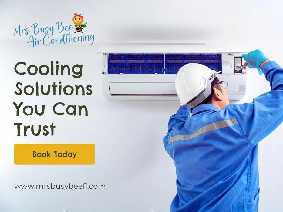 Slide of Mrs Busy Bee Air Conditioning and Heating