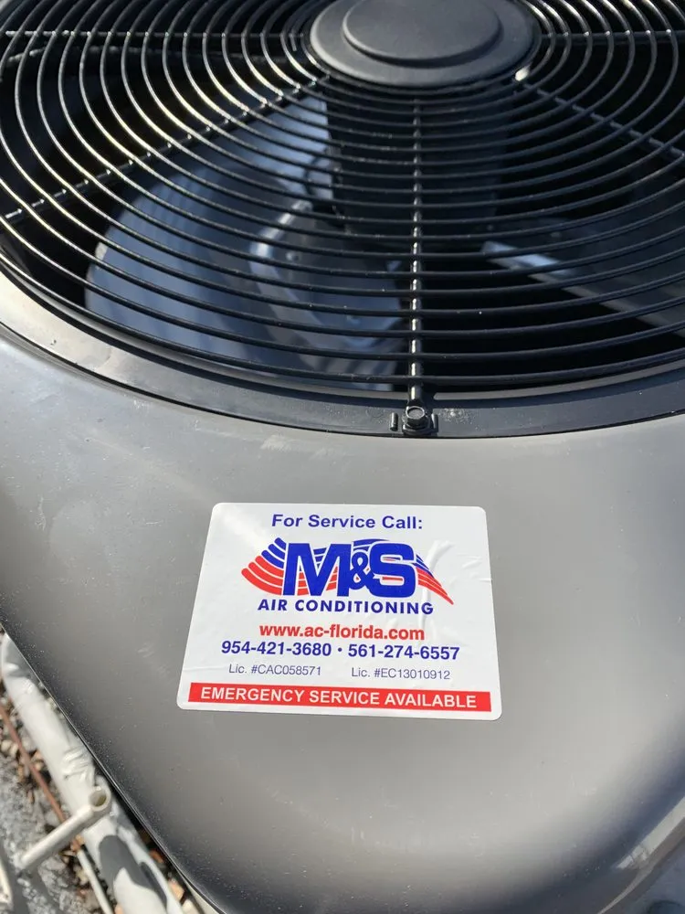 Slide of M&S air conditioning