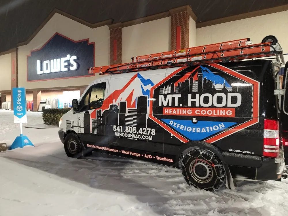 Slide of Mt hood heating cooling and refrigeration