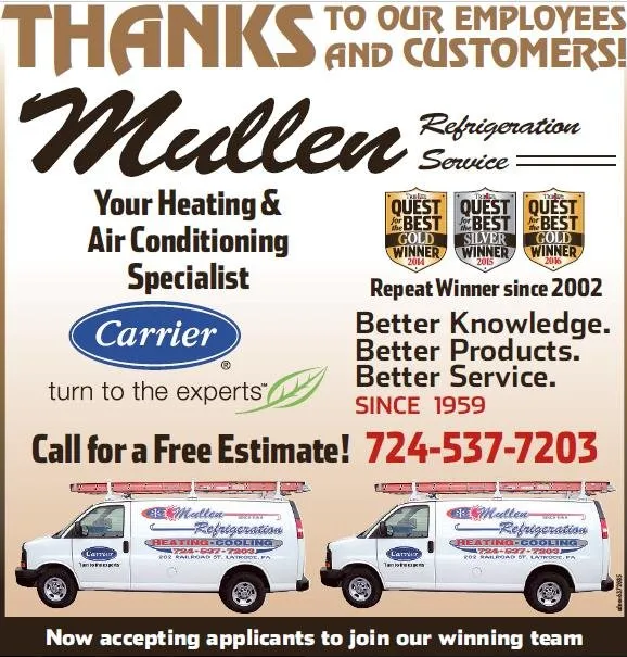 Slide of Mullen Refrigeration Service