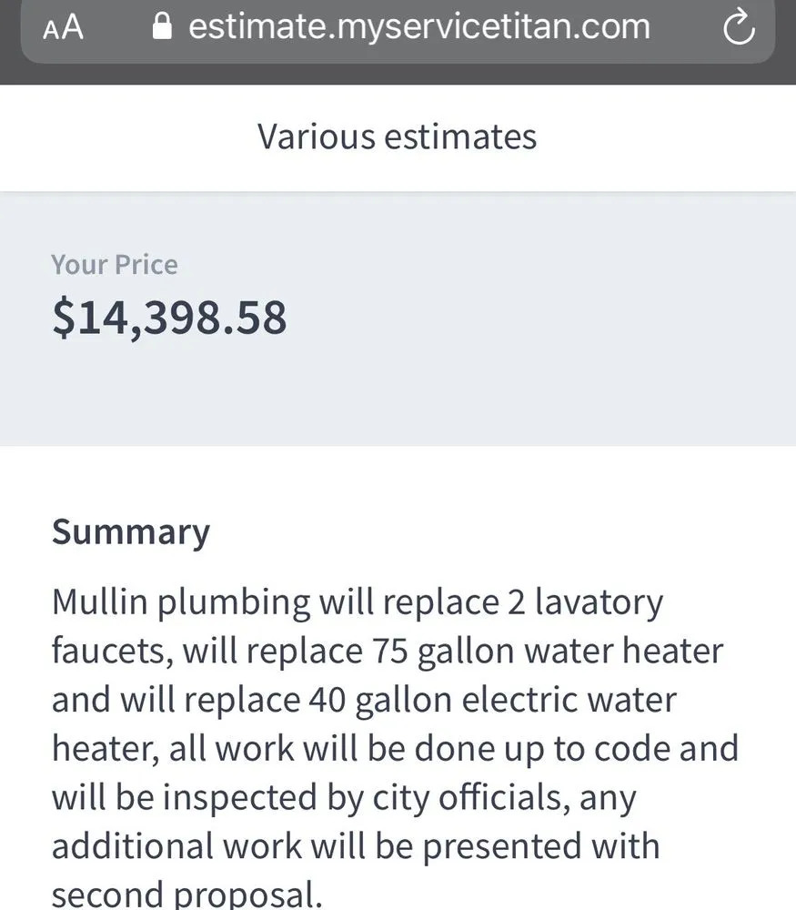 Slide of Mullin Plumbing, HVAC & Septic