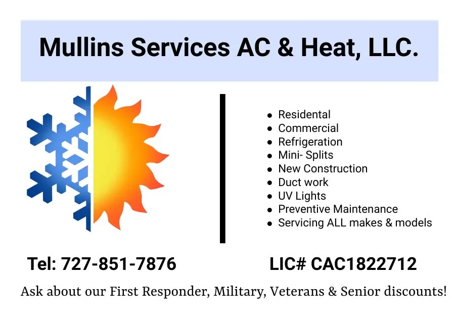 Local furnace service for homes in Tampa Bay, FL by Mullins Services