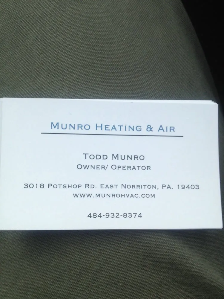 Slide of Munro Heating and Air
