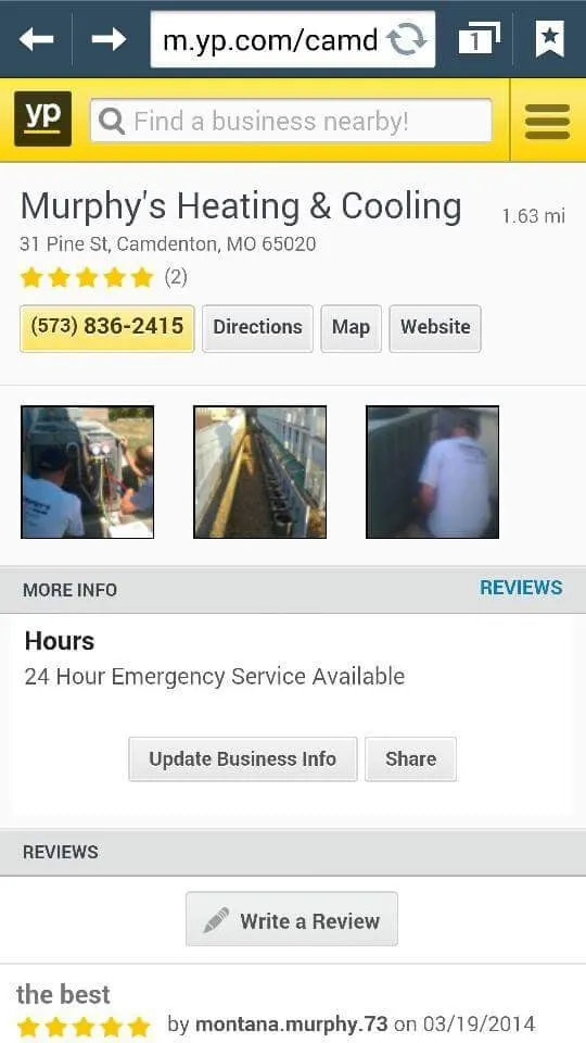 Slide of Murphy's Heating & Cooling