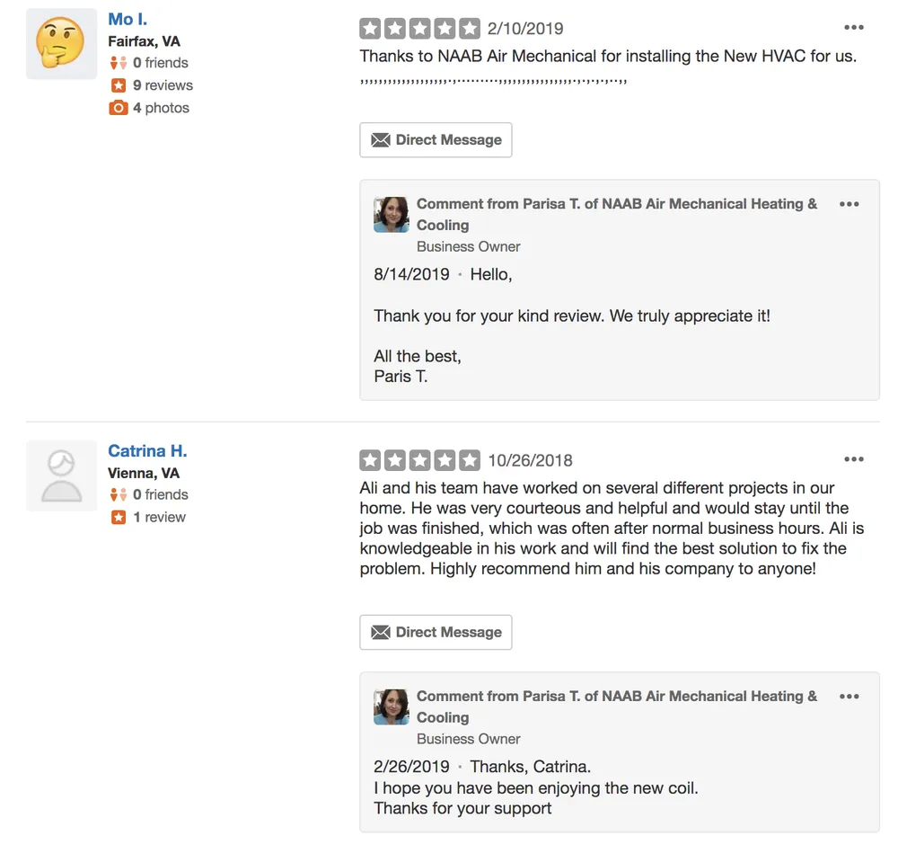 Slide of NAAB Air Mechanical Heating & Cooling