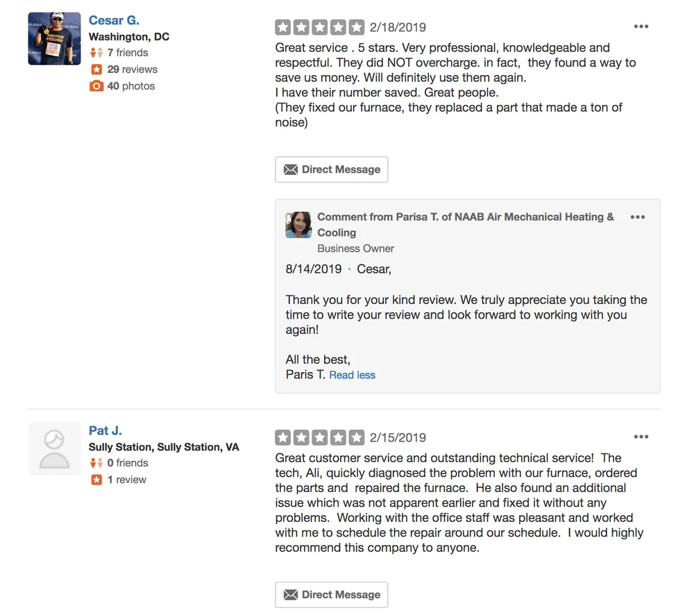 Slide of NAAB Air Mechanical Heating & Cooling