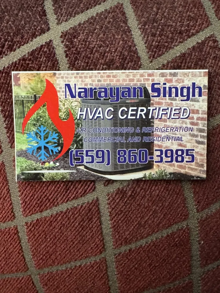 Slide of Narayan Singh HVAC