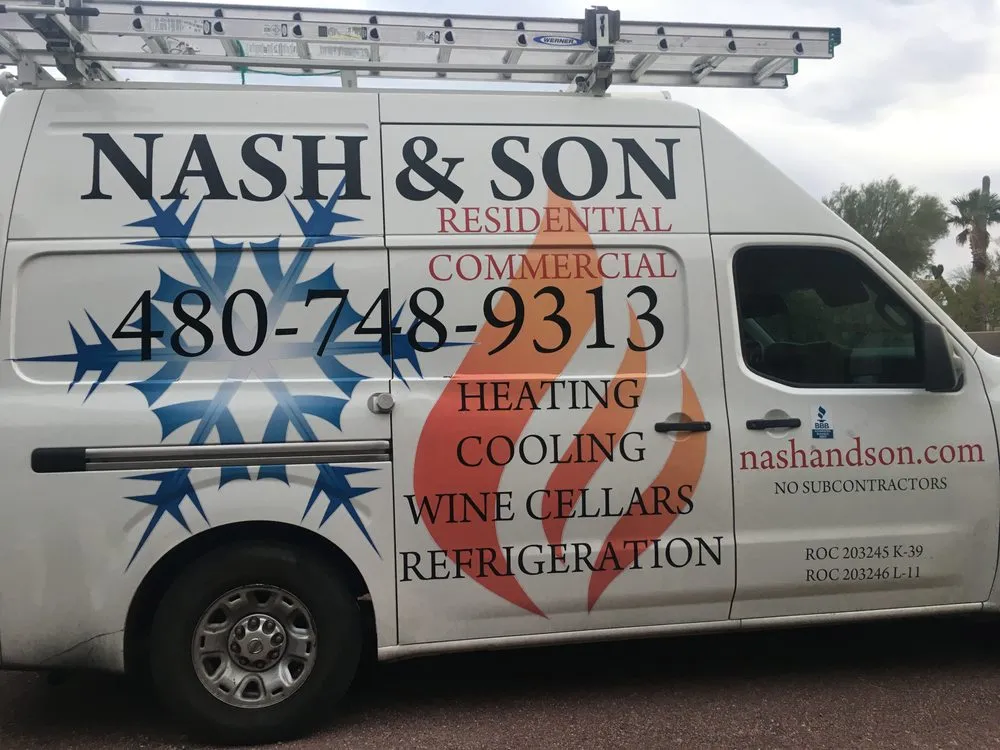 Slide of Nash and Son Refrigeration