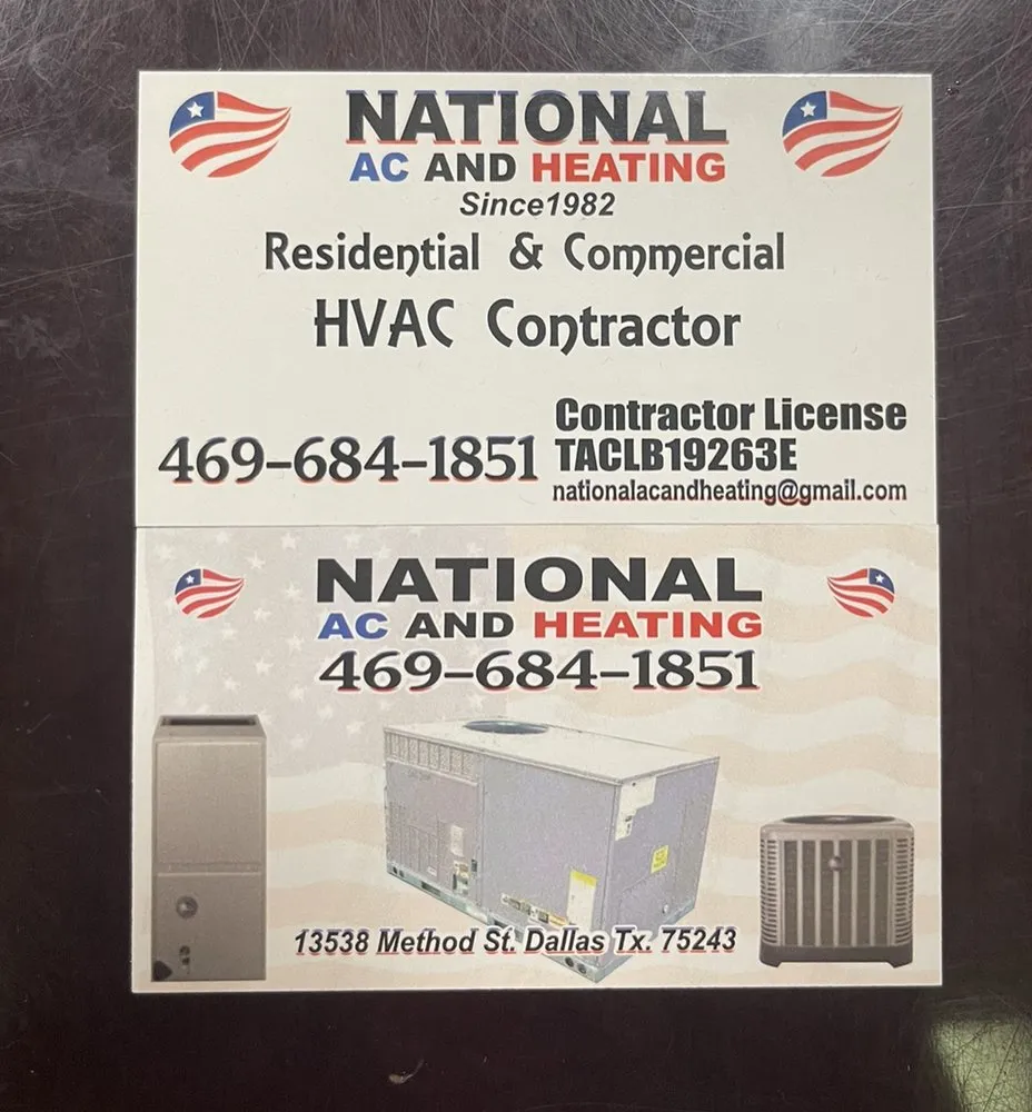 Slide of National AC and Heating
