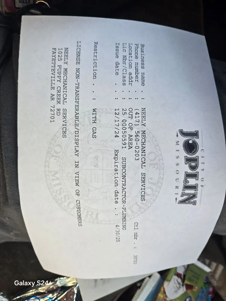 Slide of Neely Mechanical Services