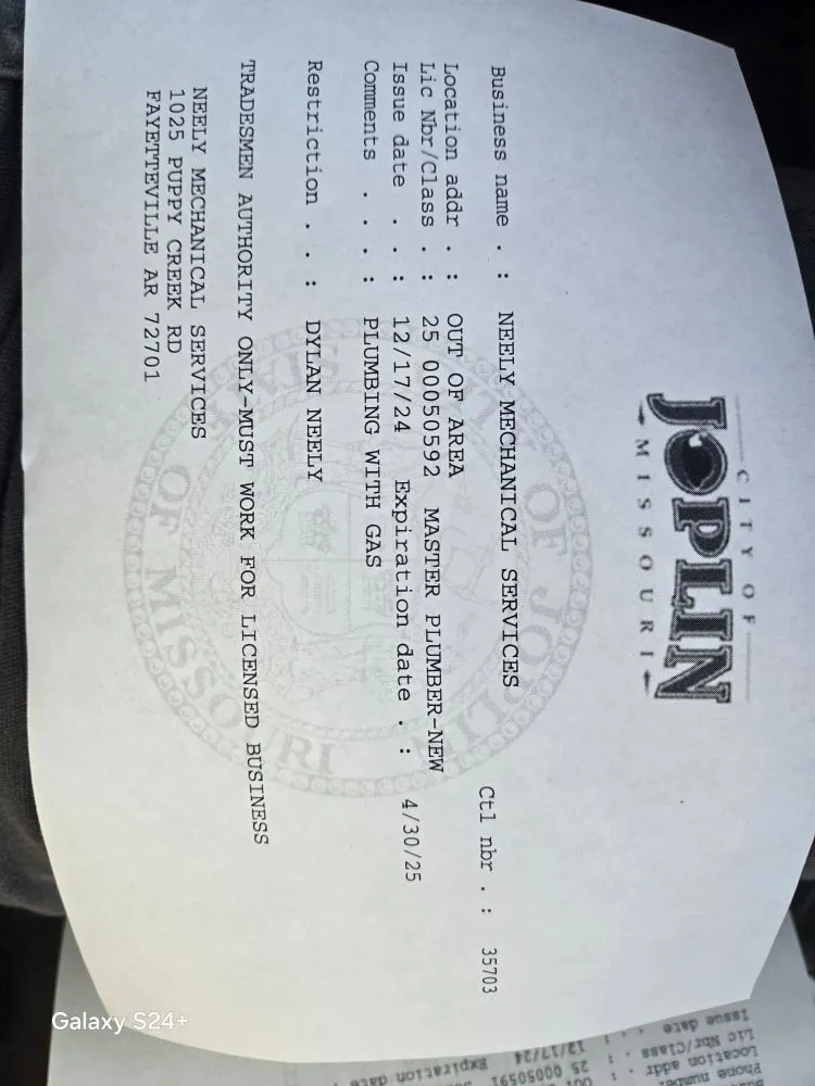 Slide of Neely Mechanical Services