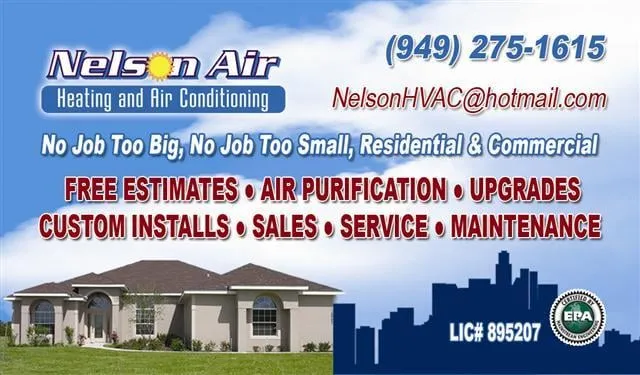 Slide of Nelson Air Conditioning Heating & Air Purifiers