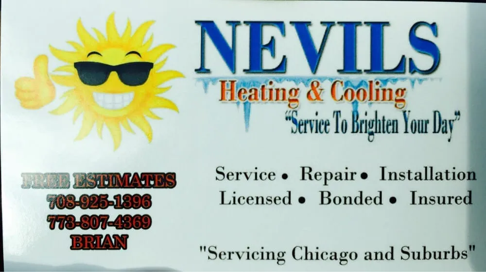 Slide of Nevils Heating and Cooling