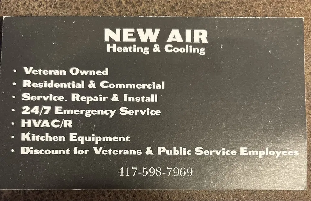 Slide of New Air Heating & Cooling