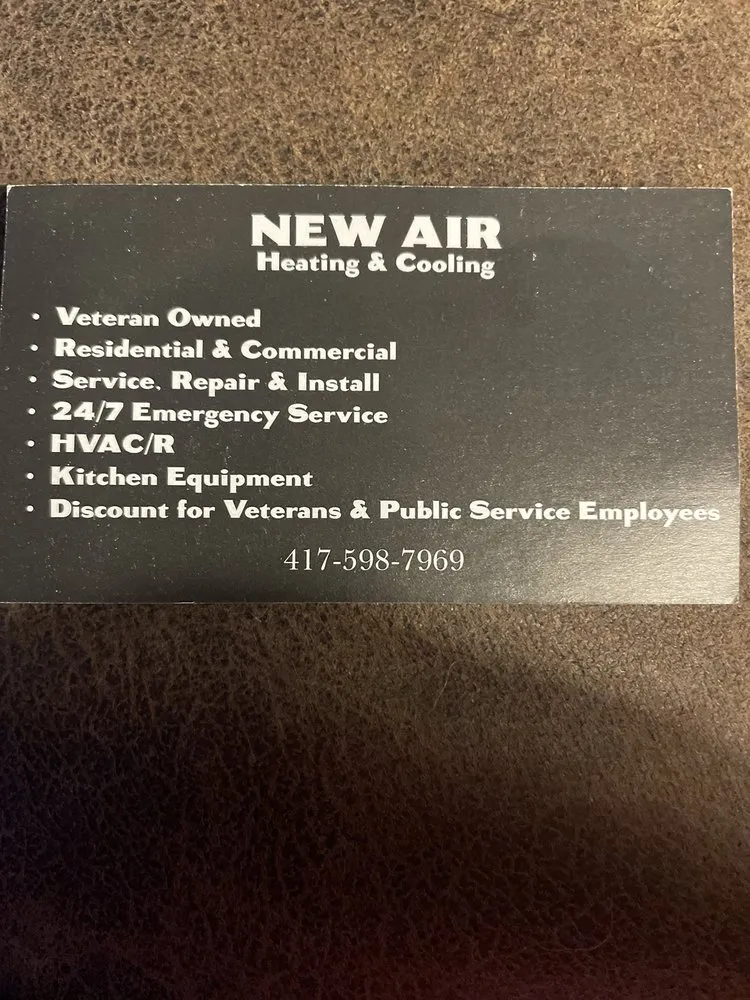 Slide of New Air Heating & Cooling