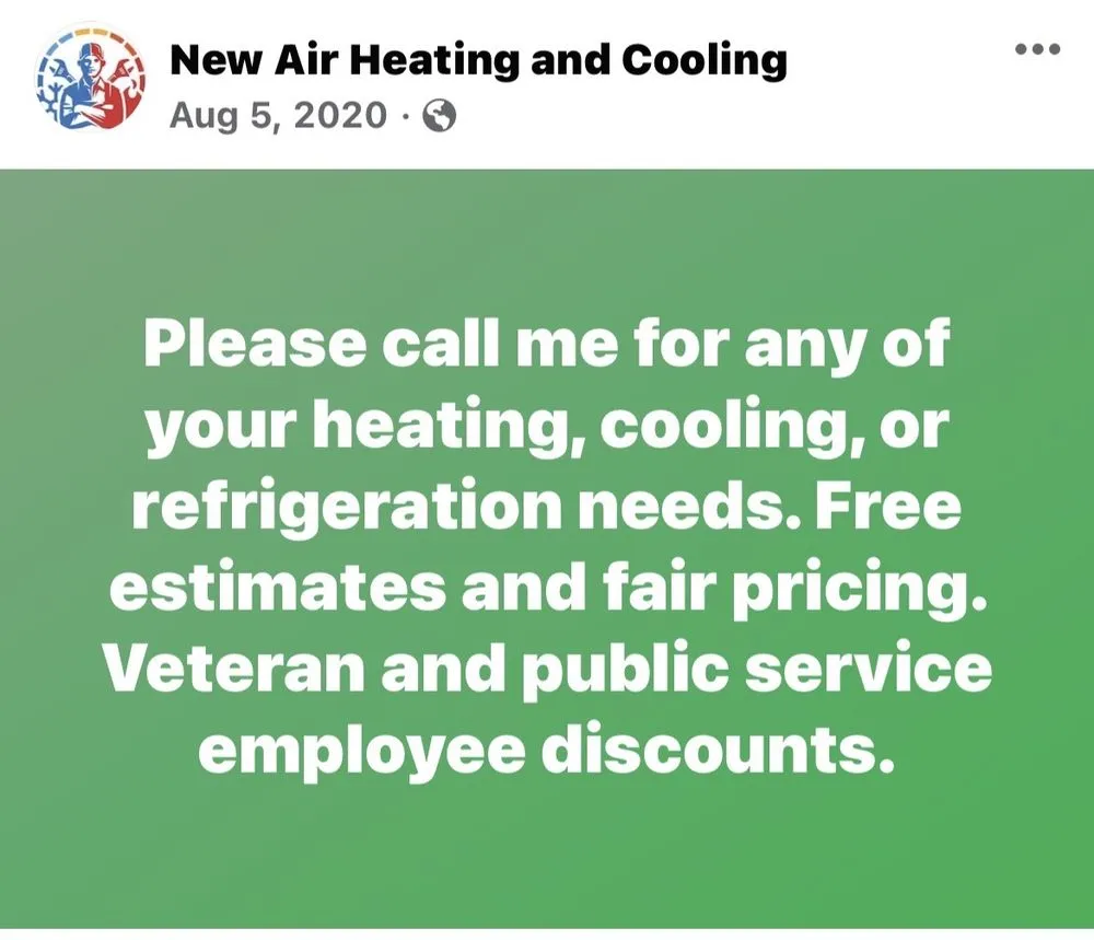 Slide of New Air Heating & Cooling