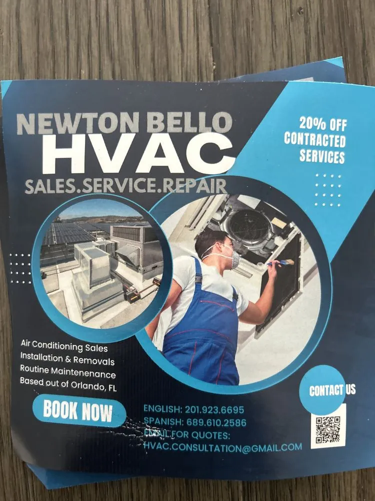 Slide of Newton Bello HVAC