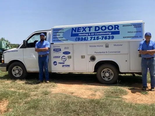 Next Door Heating & Air Conditioning Logo