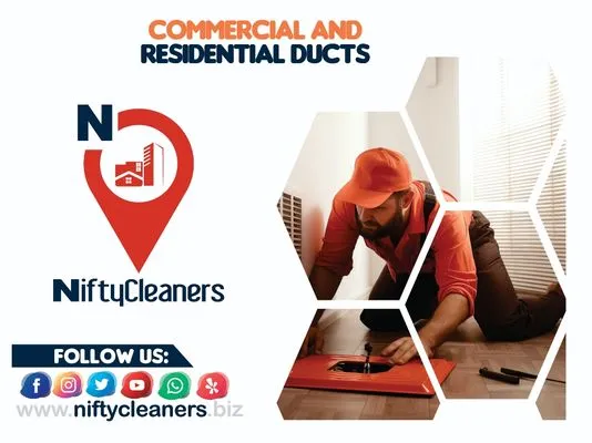 NiftyCleaners HVAC Commercial & Residential Ducts Logo