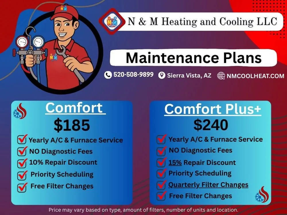 Expert heating repair for residential systems across Hereford, AZ - N&M Heating and Cooling