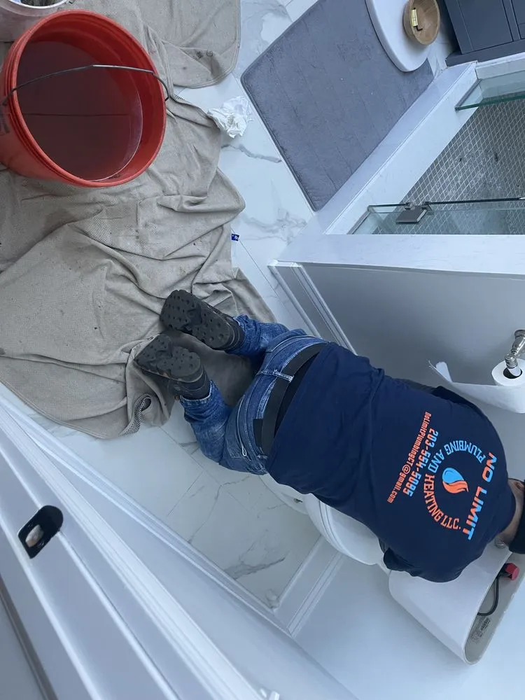 Slide of No Limit Heating and Plumbing