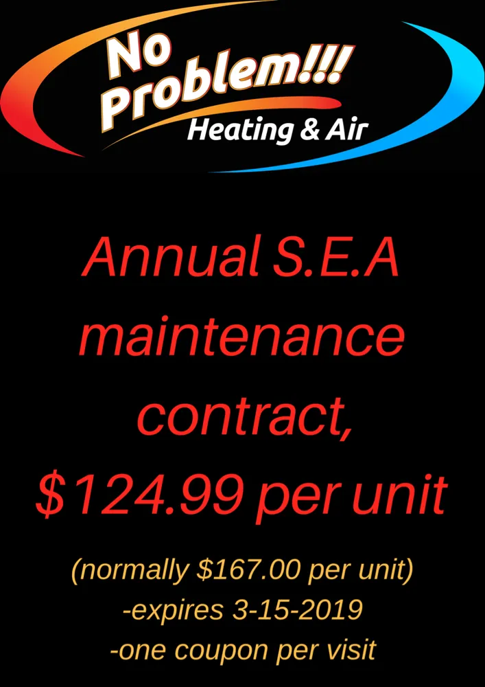 Slide of No Problem Heating and Air