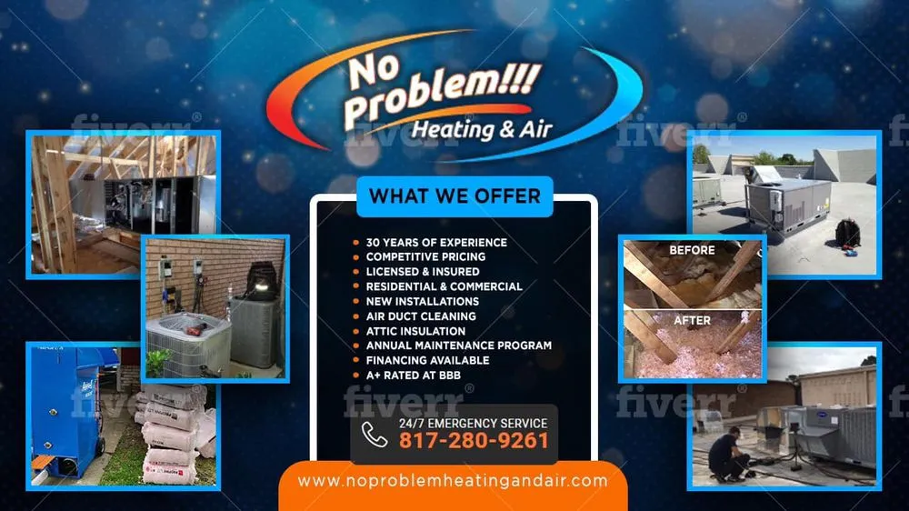 Slide of No Problem Heating and Air