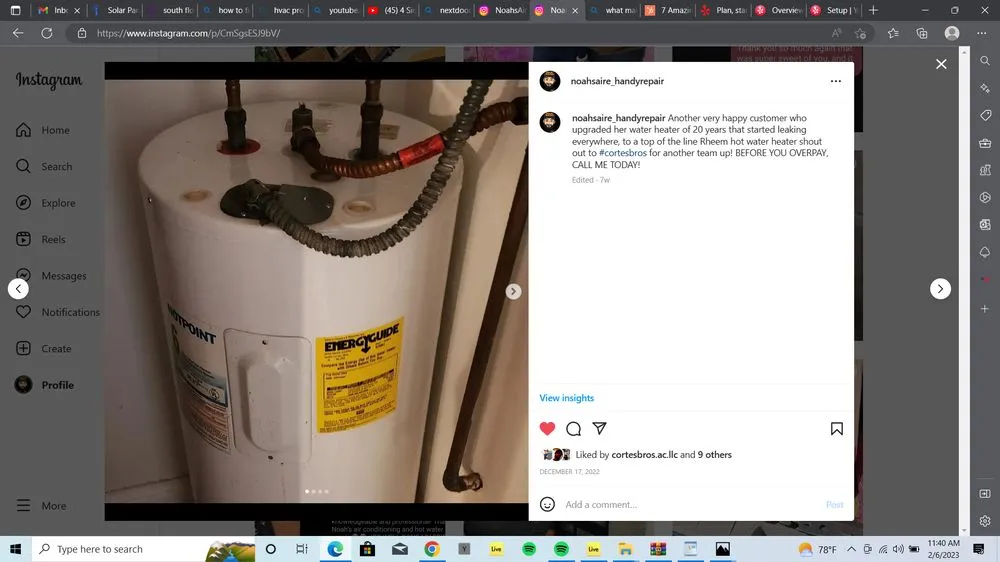 Slide of Noah's Air Repair