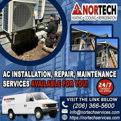 Nortech Heating, Cooling & Refrigeration Logo