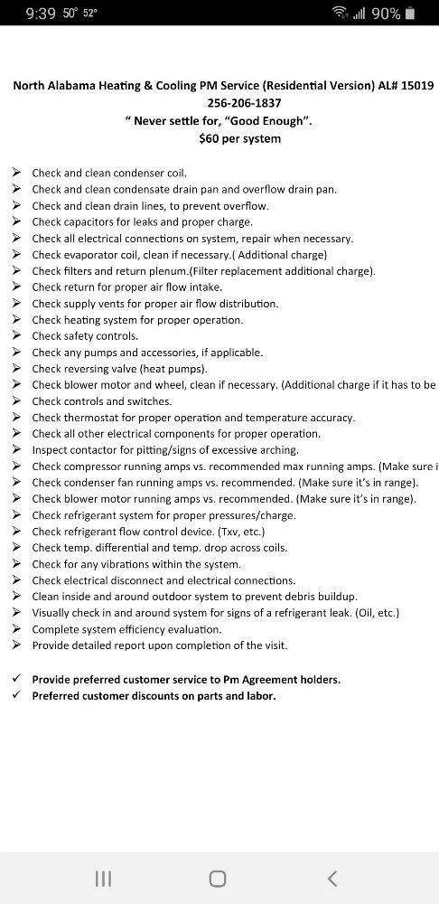 Slide of North Alabama Heating & Cooling